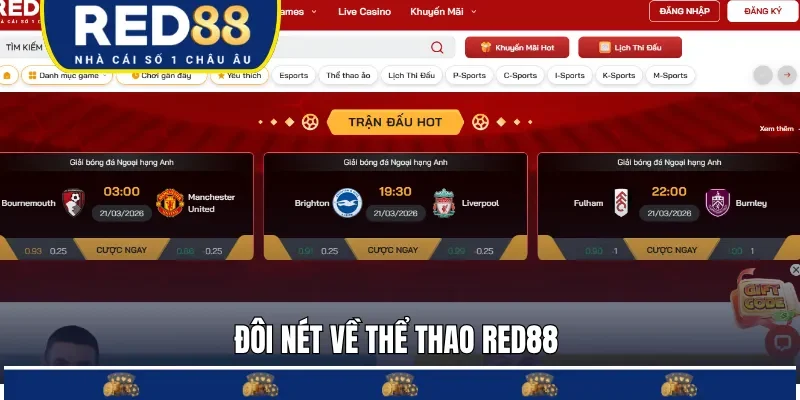 Thể thao RED88 chuyên mục cược hot năm 2026 